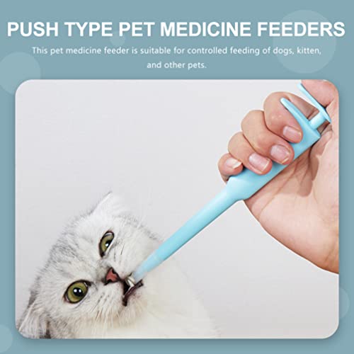 Toyvian Medicina para Mascotas Tablet Tablet Heringa: Cat Pill Shooter Píldora Píldora Líquido Jeringa Dispensador Puppy Medicine Piller Piller Piller Herramienta de Alimentación Médica