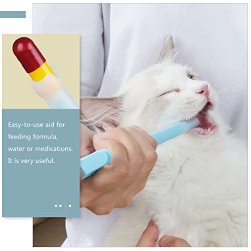 Toyvian Medicina para Mascotas Tablet Tablet Heringa: Cat Pill Shooter Píldora Píldora Líquido Jeringa Dispensador Puppy Medicine Piller Piller Piller Herramienta de Alimentación Médica