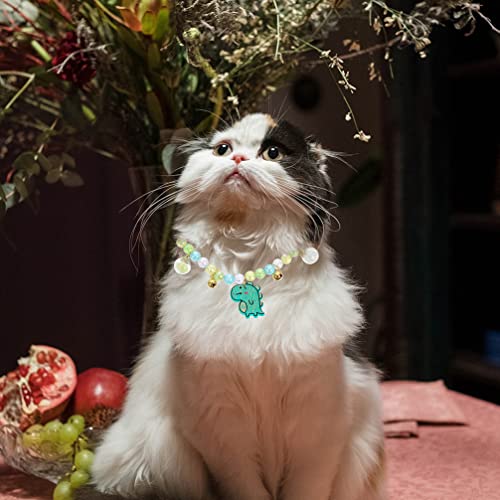 Toyvian Pearls Perro Collar Collar Joyería Bling Cat Boda Collar Mascota Trajes Accesorios para Perros Pequeños Puppy M Green