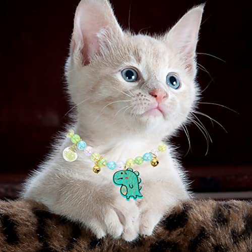 Toyvian Pearls Perro Collar Collar Joyería Bling Cat Boda Collar Mascota Trajes Accesorios para Perros Pequeños Puppy M Green