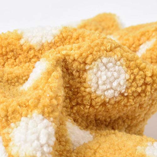 Toyvian Pijamas Soft Pijamas Fuzzy Doggie Coat Peluche de Invierno Mangas Largas Ear Pet Pet Mumpsuits Trajes Puppy Onesies Cálidos Mameros Body para Perros Pequeños Yellow S