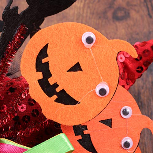 Toyvian Sombreros de Bruja para Mascotas con Calabazas Disfraz de Vampiro para Mascotas Sombrero de Mago Disfraz de Gato Cosplay Sombreros de Bruja Ropa para Mascotas para Gatos Gatitos