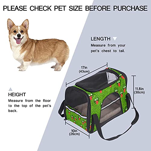 Transportador de mascotas Crazy Sandy suave cara transportadores de viaje para gatos, perros, cachorro, cómodo, portátil, plegable, bolsa para mascotas, aprobada por aerolíneas