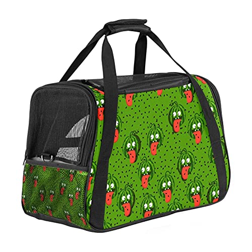 Transportador de mascotas Crazy Sandy suave cara transportadores de viaje para gatos, perros, cachorro, cómodo, portátil, plegable, bolsa para mascotas, aprobada por aerolíneas