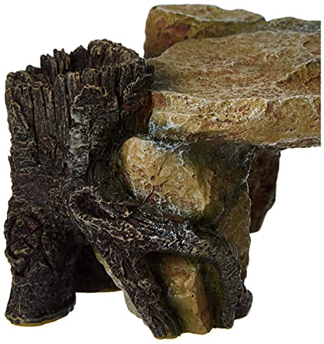 Trixie 8847 Meseta de roca con Tronco de árbol para decoración de Acuario, 25 cm
