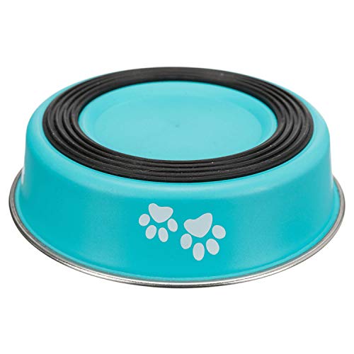 TRIXIE Comedero Acero Inoxidable para Razas Hocico Corto para Gatos