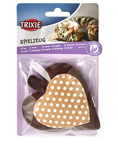 Trixie Corazón de Fieltro con Relleno de Valeriana, 11 cm, Gato