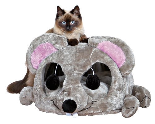 Trixie Cueva suave Lukas Junior, 35 × 33 × 65 cm, Gris Claro/Gris, Gato