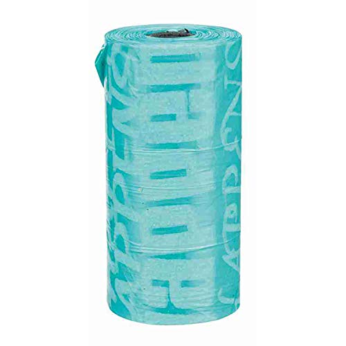 Trixie Set de 70 Rollos de 20 Bolsas de plastico, Color Surtido, Caja Expositora, Perro