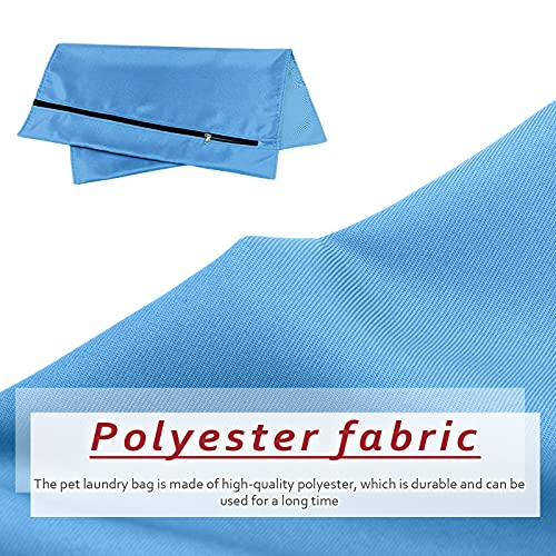 TsunNee Bolsa de lavandería para mascotas, bolsa de lavado para mascotas, bolsa de lavado para perros y gatos para toallas, mantas juguetes, gris azul