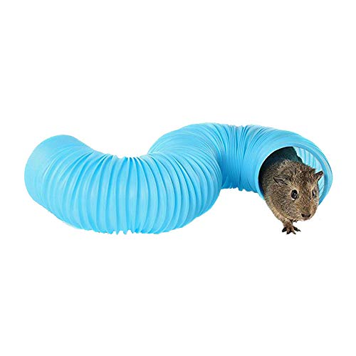 Túnel de juego de animales pequeños, tubo de plástico resistente y duradero, divertido túnel para mascotas para conejillos de indias, chinchillas, ratas y conejos enanos
