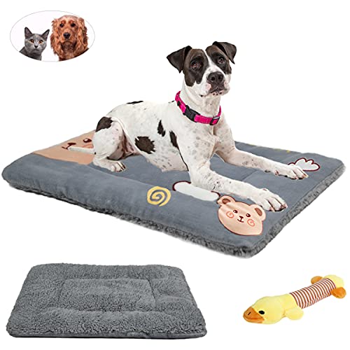 TVMALL Colchoneta para Perros Pequeños, Medianos y Grandes, Reversible Manta para Perro Gato Colchón Lavable para Mascota Cojín de Felpa Suave portátil Adecuado para Viajes al aire libre, Automóvil, L