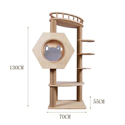 TWDYC Cats Tree Furniture Tower Climb Activity Tree Scratcher Play House Kitty Town Furniture Pey Play House