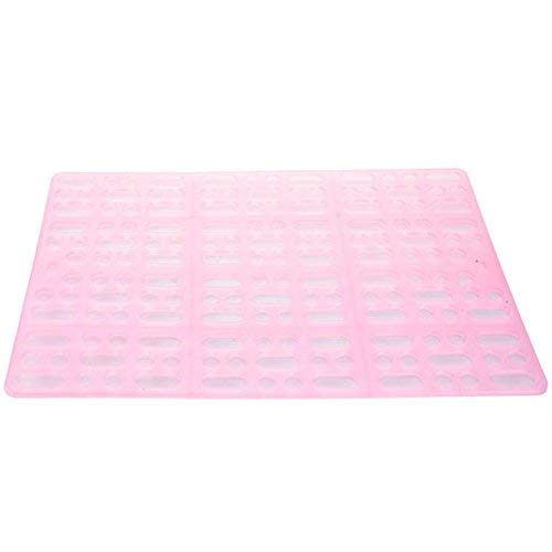 U-M Estera de jaula para mascotas con agujero rectangular para conejo, hámster, rata, reutilizable, plástico para pies