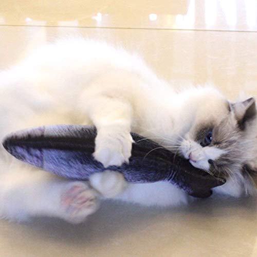 U-M Juguete para gatos Juguete para mascotas Almohada de gato de pez pargo rojo Juguetes de gato de peluche suave interactivo para gatos de interior Gatito de 20 cm para mascotas de calidad confiable