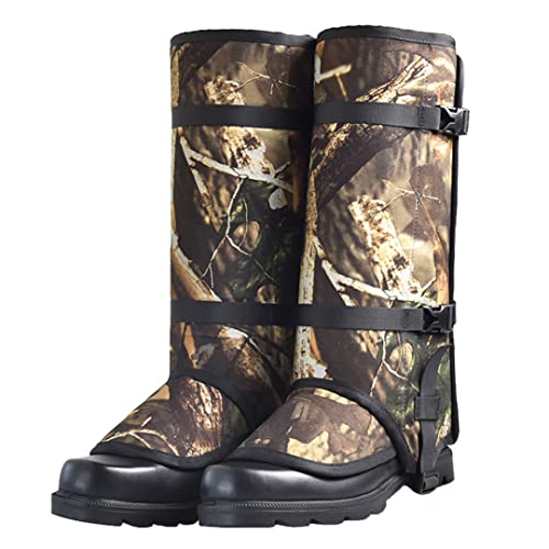 Uayasily Gaiters De Serpientes para Caza, Serpiente Gaitero Leggings Protección De Mordedura De Serpiente para Piernas Más Bajas, Calificadoras a Prueba De Serpientes, 1pair Grande