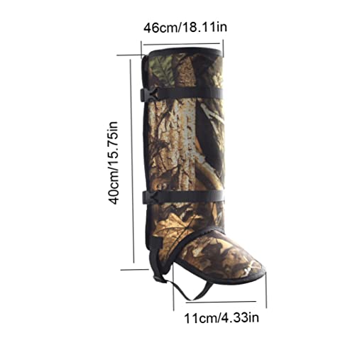 Uayasily Gaiters De Serpientes para Caza, Serpiente Gaitero Leggings Protección De Mordedura De Serpiente para Piernas Más Bajas, Calificadoras a Prueba De Serpientes, 1pair Grande