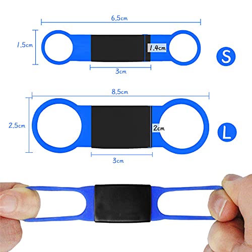Uiopa Chapa Perro Grabada, 2Pzs Etiquetas de Identificación de Mascotas Personalizadas Acero Inoxidable de Placa Chapas para Perros Gatos Mascota Collar, Grabada Nombre Número de Teléfono (Negro, L)