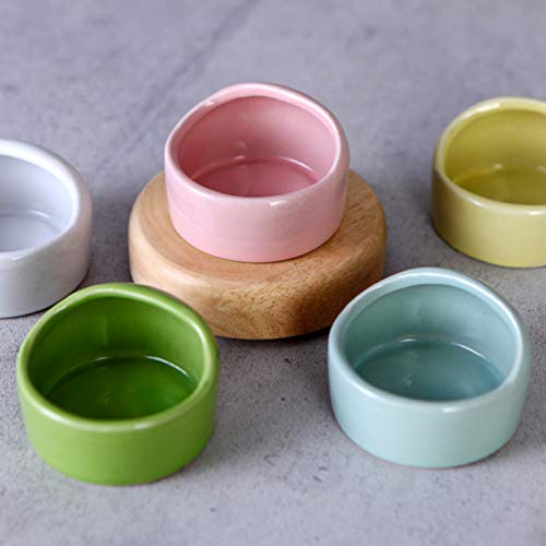 UKCOCO Cuenco para Hámster Cuenco Creativo de Cerámica para Animales Pequeños Cuenco de Agua para Alimentos Antimordidas para Hámster/Jerbo/Ardilla/Roedor Etc.