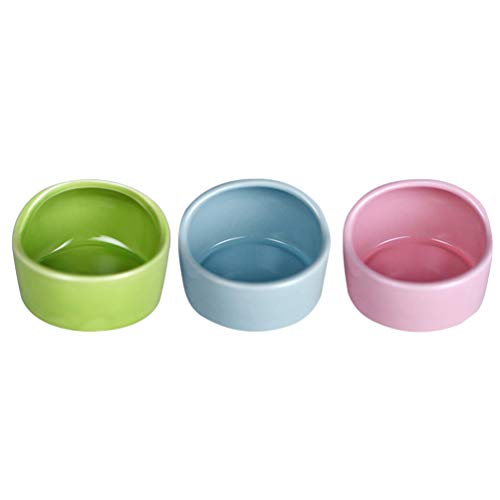UKCOCO Cuenco para Hámster Cuenco Creativo de Cerámica para Animales Pequeños Cuenco de Agua para Alimentos Antimordidas para Hámster/Jerbo/Ardilla/Roedor Etc.
