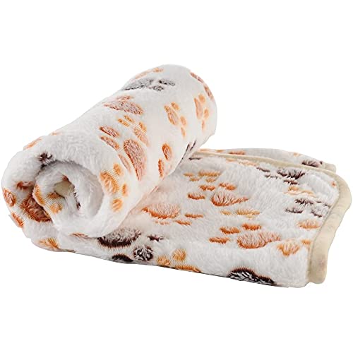 UKKO Manta para Mascotas Manta De Cachorro para Mascotas Cojín para Perros Cama Cat De Gato Suave Cálido Matada De Dormir Dog Cat Cat Puppy Gatito Soft Manta Doggy Warm Cama-Beige,M 76X52Cm