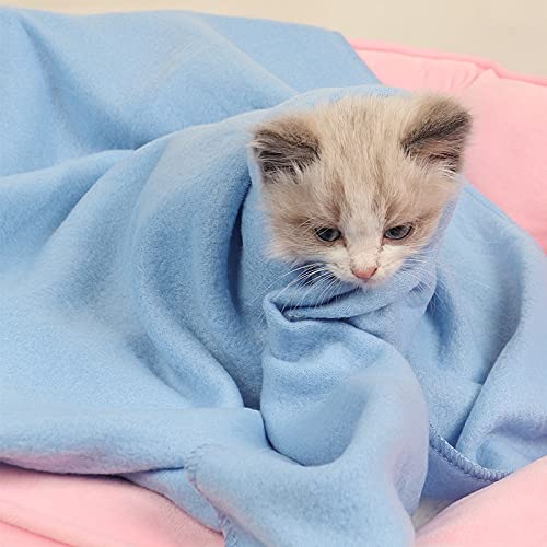 UKKO Manta para Mascotas Manta De Mascotas Cálido Y Grueso Color Sólido Four Seasons Cat Y Perros Cojín para Perros Almohadilla para Dormir Cojín Suave para Mascotas Cojín De Alambreste-Army Green,M
