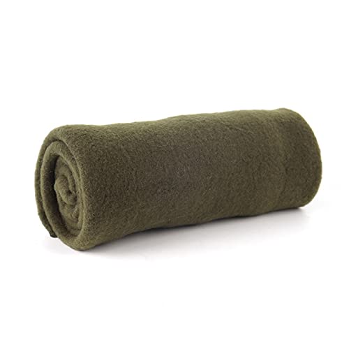 UKKO Manta para Mascotas Manta De Mascotas Cálido Y Grueso Color Sólido Four Seasons Cat Y Perros Cojín para Perros Almohadilla para Dormir Cojín Suave para Mascotas Cojín De Alambreste-Army Green,M