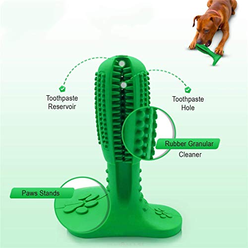 Ulalaza Perro Cepillo de Dientes Palo Cuidado Dental Limpieza de Dientes Caucho Natural Cachorro Masticar Juguetes