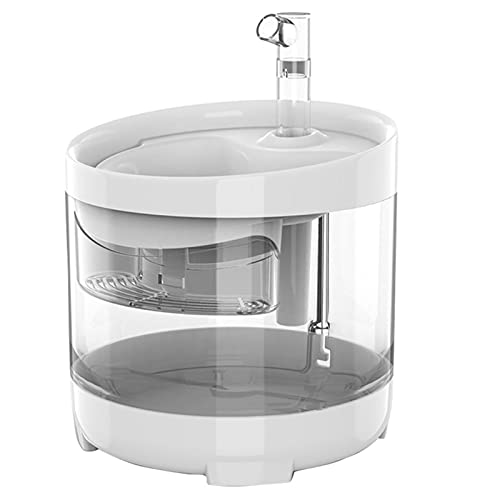 Ultra Silencioso Automático Del Animal Doméstico Beber Filtro Fuente Triple Sistema 1.6L Fuente Automático Del Animal Doméstico Con Los Filtros Para Gatos, Perros Y Animales Domésticos Múltiples