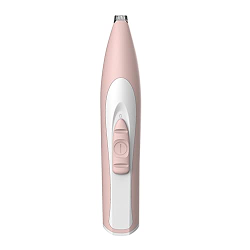 Uniquelove Máquina De Peluquería para Perros Y Mascotas, Recortadora De Carga USB Eléctrica para Mascotas, Gatos, Perros, Cara, Orejas, Orejas, Afeitadora De Pelo De Bajo Ruido, Rosa 160 * 30 * 26Mm