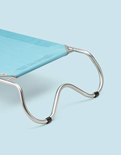 United Pets Bone Notte - Cama elevada para Perros de diseño con Forma de Hueso, tamaño pequeño, Azul, Small