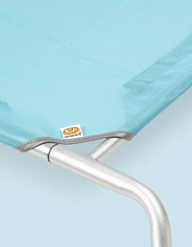 United Pets Bone Notte - Cama elevada para Perros de diseño con Forma de Hueso, tamaño pequeño, Azul, Small