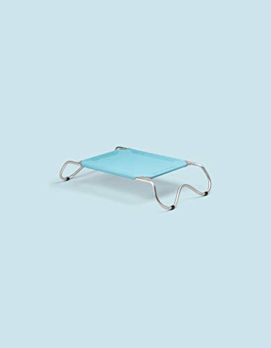 United Pets Bone Notte - Cama elevada para Perros de diseño con Forma de Hueso, tamaño pequeño, Azul, Small