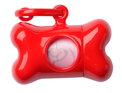 United Pets VA00122RJ Dispensador de Bolsitas de Excrementos, Rojo