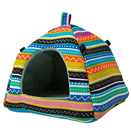 unknowns Casa de Animales pequeños Cama Suave escondite de Invierno cálido para hurón Loro hámster Planeador de azúcar Jugando Jaula oscilante decoración Conejillo de Indias Cama cálida