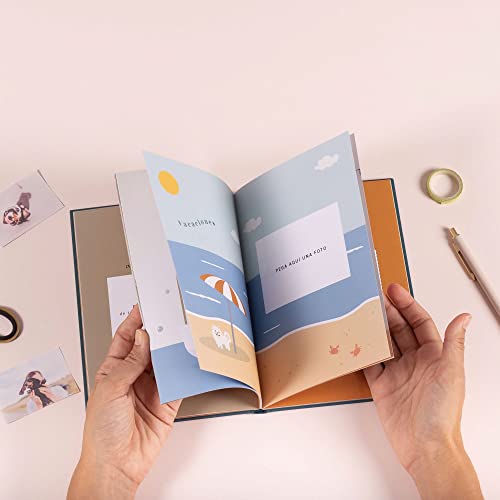 UO Álbum de mascotas. Álbum fotos para mascotas. Regalo para mascotas. Álbum con mensaje. “Mi mejor amig@ pelud@”. Tapa dura. Papel ilustrado 140gr, 64 páginas, 14,8x21 cm, Verde (21OTLMS)