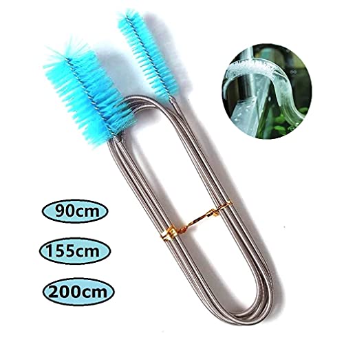 UOEIDOSB 90/155 / 200 cm Tubería de limpieza Tubo de aire Tubo de aire Flexible con doble extremo Acuario Acuario Accesorios de acuario Limpiador de tanques Filtro de agua Nylon (Size : 90cm)