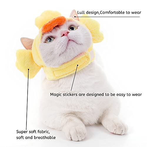 Utapossin Sombrero para Mascotas, Sombreros De Mascotas Gorra, Lindo Disfraz De Mascota Cosplay Gato, Sombreros Lindos para Gatos, Diseño De Animales De Dibujos Animados, Adecuados para Gatos(L)