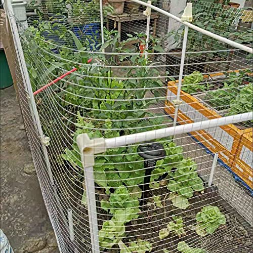 Valla Galvanizado Red De Malla Alambre, Agricultura Pollo Proteger La Red, Antióxido Soldadura Barandilla para Balcón Ventana Jaula para Mascotas Cortable (Color : Silver, Size : 1.5x4m)