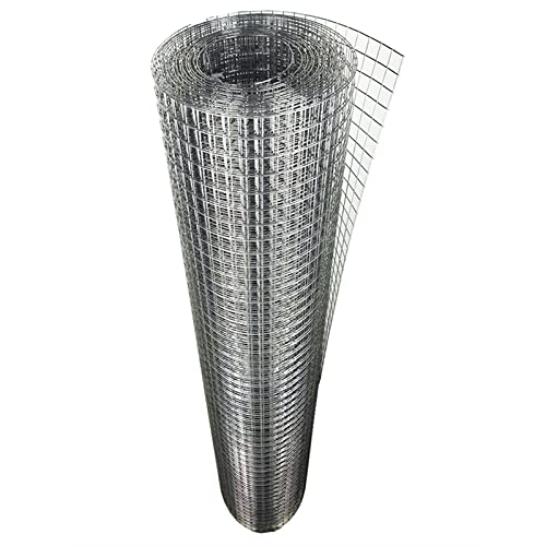 Valla Galvanizado Red De Malla Alambre, Agricultura Pollo Proteger La Red, Antióxido Soldadura Barandilla para Balcón Ventana Jaula para Mascotas Cortable (Color : Silver, Size : 1.5x4m)