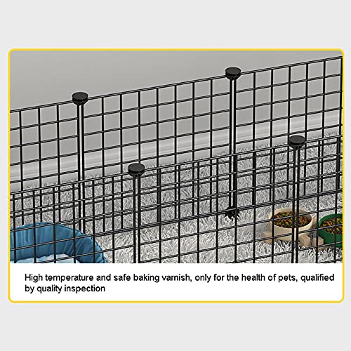 Valla para animales Pantería de mascotas plegables Playpen Pequeña jaula de animales interior portátil de metal portátil Cerca de YD para gatos de cachorros Recinto para perros ( Size : A )