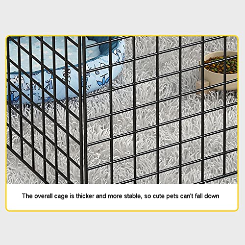 Valla para animales Pantería de mascotas plegables Playpen Pequeña jaula de animales interior portátil de metal portátil Cerca de YD para gatos de cachorros Recinto para perros ( Size : A )