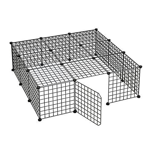 Valla para animales Pantería de mascotas plegables Playpen Pequeña jaula de animales interior portátil de metal portátil Cerca de YD para gatos de cachorros Recinto para perros ( Size : A )