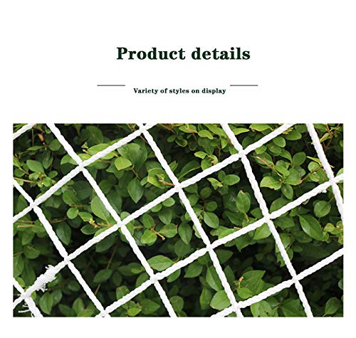 Valla seguridad Red De Seguridad De Carga Red De Cuerda Red De Red Blanca Espesor De La Cuerda De 4 Mm Apertura De 15 Cm Red De Escalada Utilizada Para Proteger La S(Size:1*1m(3.2*3.2ft),Color:blanco)