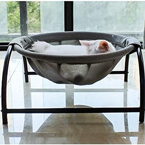 VBDA Gato Hamaca, Camas para Gatos de Interior Hamaca Cama Independiente Radiador para Gatos Estantes para Dormir Camas Suministros para Mascotas Lavable Estable Excelente Permeabilidad
