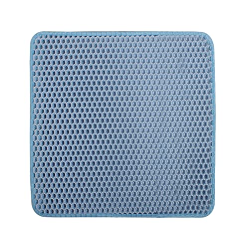 Vecksoy Alfombra para atrapar la arena para gatos, impermeable de doble capa de nido de abeja, alfombrilla antideslizante, fácil de limpiar, lavable y protección para alfombras de piso