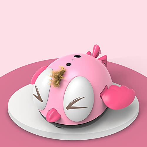 Vecksoy Juguete eléctrico para Pollitos con Sonido, Juguete Interactivo para Gatos, Juguetes Musicales para Mascotas, Juguetes Inteligentes Inteligentes de inducción con Interfaz USB
