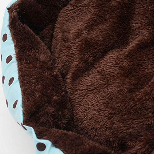 Venus Valink - Cama para mascotas de otoño e invierno, cálida, suave, con diseño de lunares, con alfombrilla extraíble, para gato, cachorro, perro, perro, gato, perro, gato, cama de dormir,