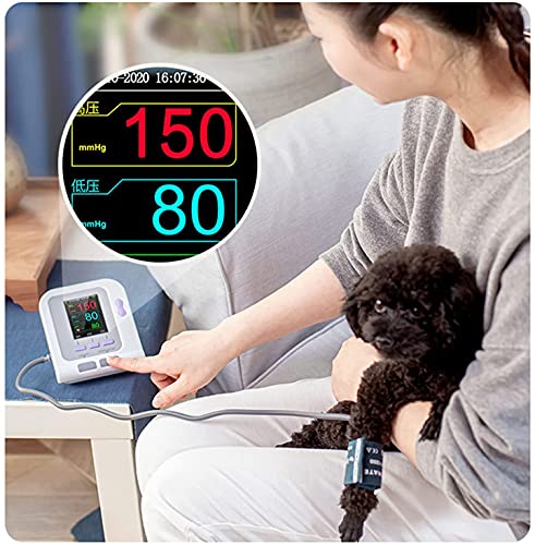 Vet Monitor de presin Arterial Brazo elctricocon sonda SPO2 + 3 Modo 3 puos para Perros/Gatos/Mascotas Cuidado de Animales