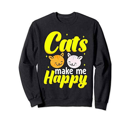 Veterinarian Gift Cat Groomer Whisperer Cats Make Me Happy Sudadera